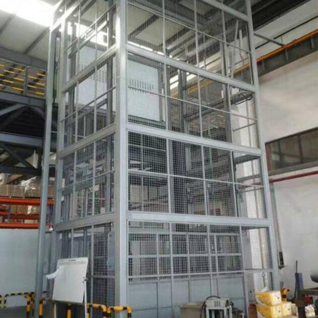 西平导轨式升降平台货梯